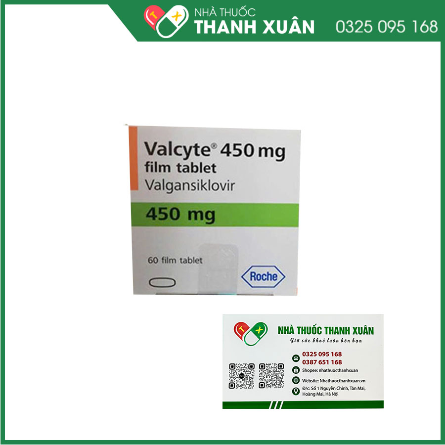 Valcyte điều trị viêm võng mạc ở người suy giảm miễn dịch hoặc bệnh do virus cự bào ở bệnh nhân ghép tạng